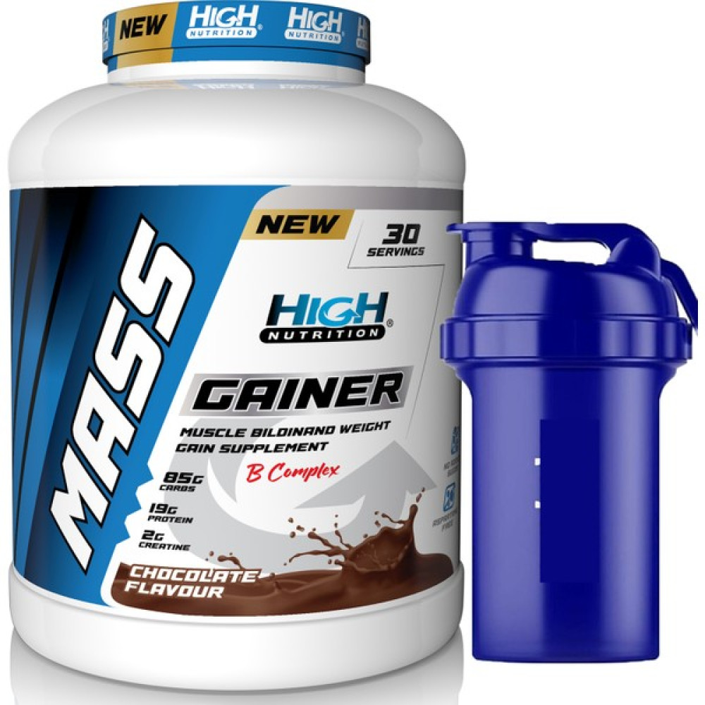 High Nutrition Mass Gainer 3600 gr Çikolata Aromalı Kilo Almaya Yardımcı Hacim Kütle Kas Karbonhidrat Tozu + Shaker - Double Çikolata Sporcu Besinleri Fiyatı