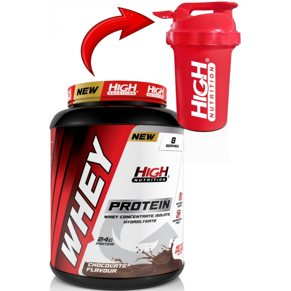 High Nutrition Whey Protein 240 Gr Cikolata Aromali Protein Tozu 24 Gram Protein 8 Servis Sporcu Besinleri Fiyatı