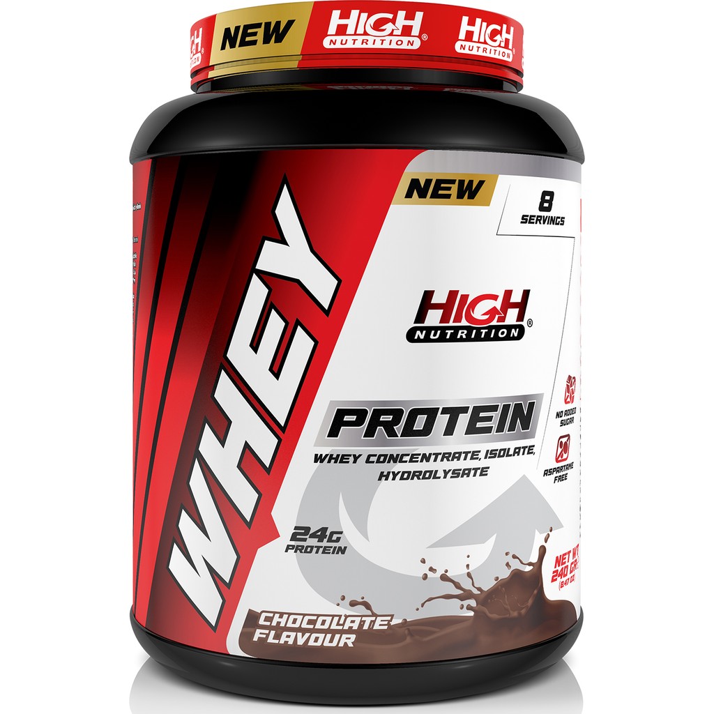 High Nutrition Whey Protein 240 gr Çikolata Aromalı Toz 24 Gram Protein İçeren 8 Servis Diğer Fiyatı