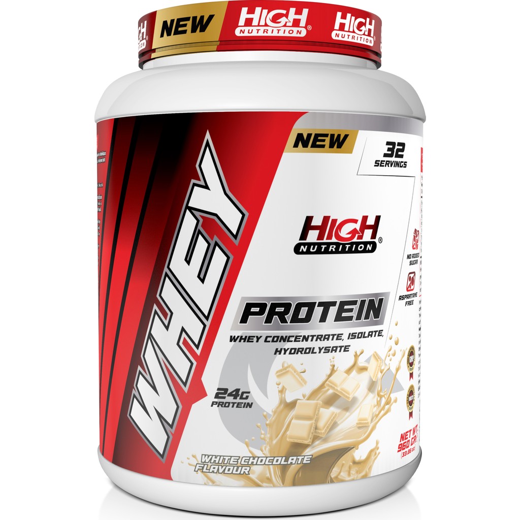 High Nutrition Whey Protein 960 gr Beyaz Çikolata Aromalı Protein Tozu 24 gr Protein 32 Servis Diğer Fiyatı