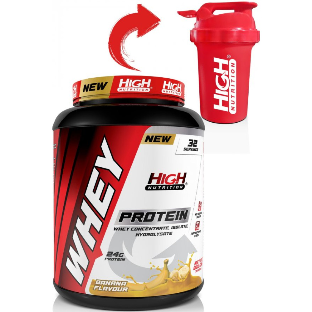 High Nutrition Whey Protein 960 Gr Muz Aromali Protein Tozu 24 Gram Protein Sporcu Besinleri Fiyatı