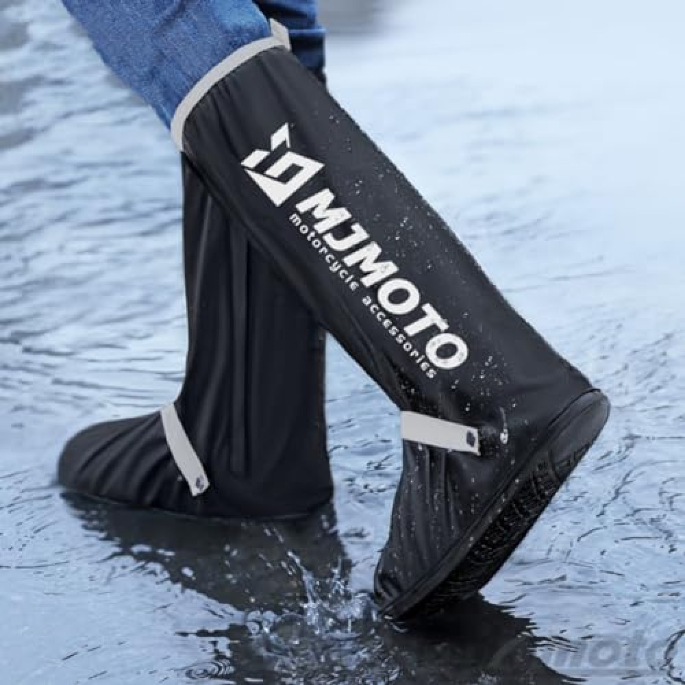 High Tube Motorcycle Rain Shoe Covers Creative Waterproof Reusable Motorcycle Cycling Bike Rain Boot Rainproof Shoes Cover (X-Large)