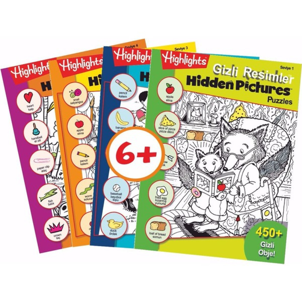 Highlights Hidden Pictures Gizli Resimler 4'lü Set (6 Yaş Ve Üzeri) Zihinsel Gelişim Kitapları Fiyatı