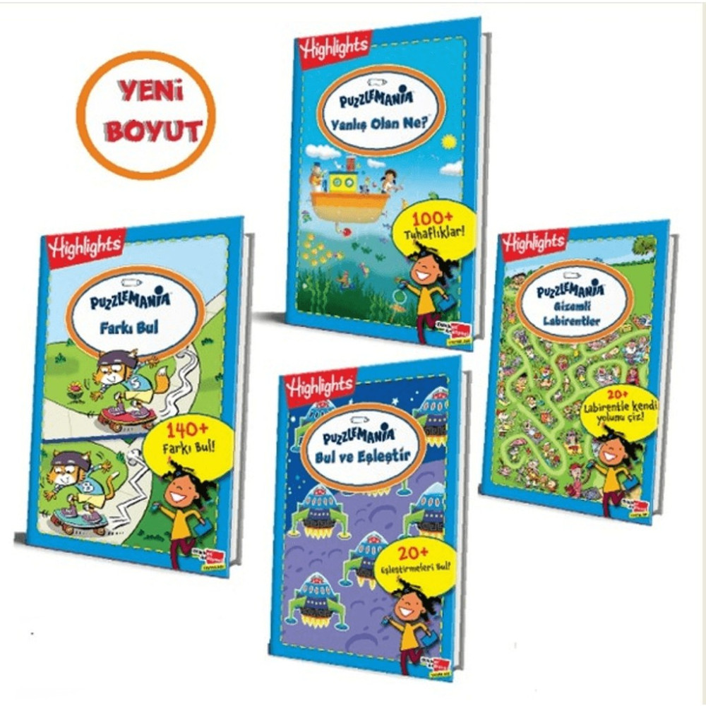 Highlights Puzzlemania (On The Go Serisi) 4'lü Set Aşk Roman ve Öyküleri Fiyatı