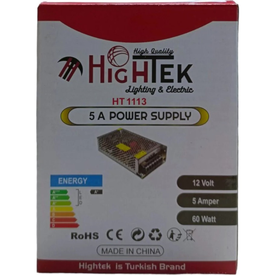Hightek Ht 1113 12v 5a Güç Kaynağı - Gri Elektrikli El Aletleri Fiyatı