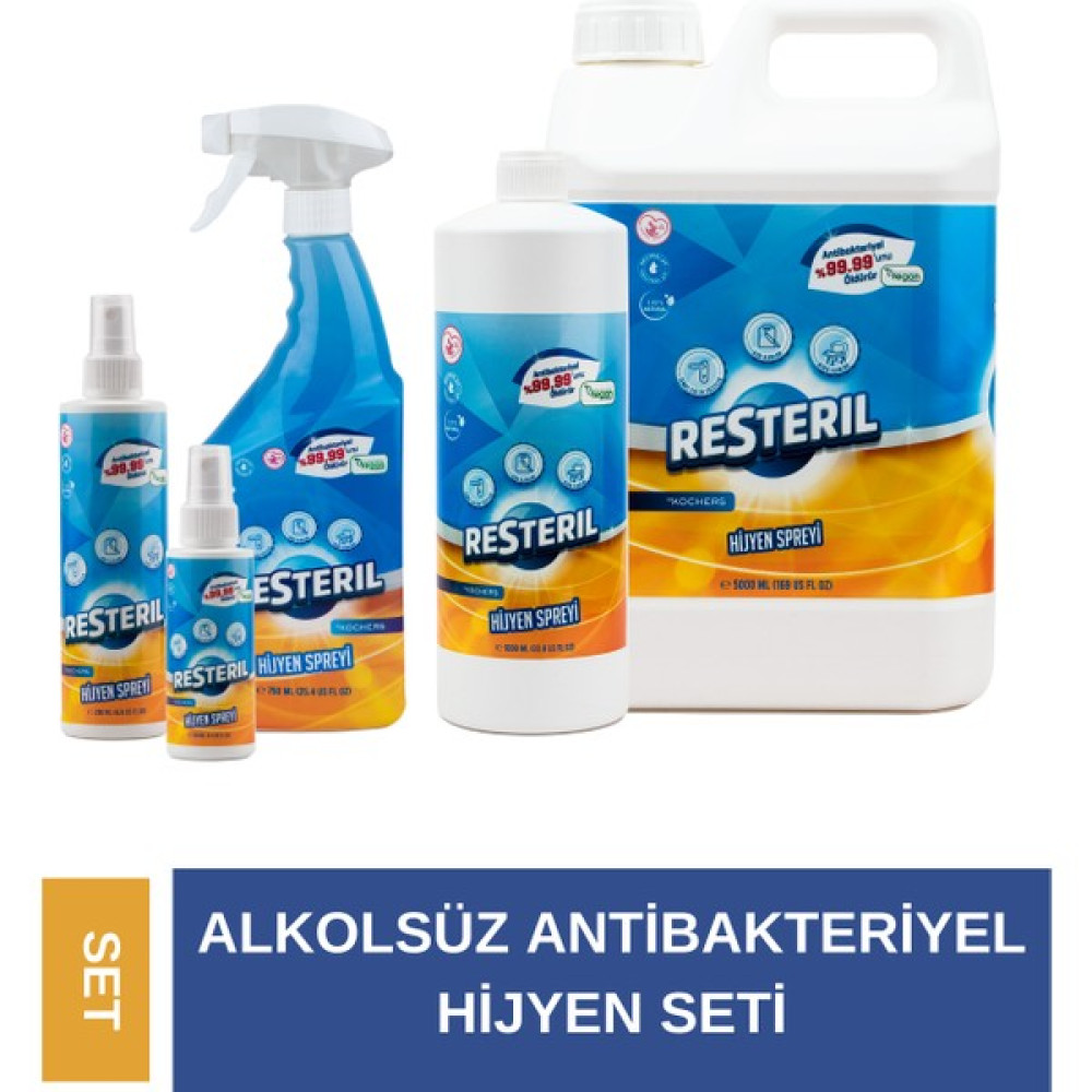 Hijyen Spreyi 5'li Set Klozet Kapağı Temizleyici Küf Giderici Banyo Mutfak - 7 lt Hijyen ve Temizlik Fiyatı