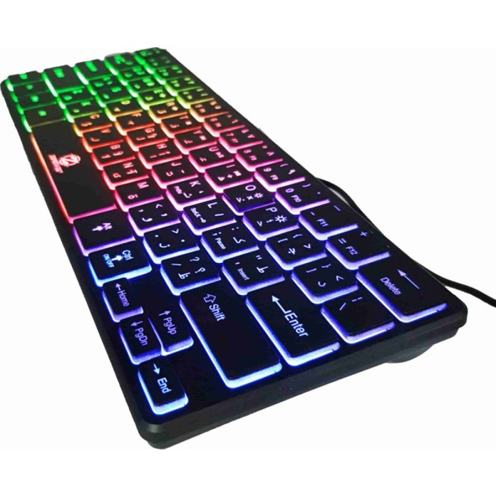 Hilall Shop 64 Tuş RGB Arkadan Aydınlatmalı Arapça USB Klavye (28x11 cm) MK515 Oyuncu Klavyesi Fiyatı