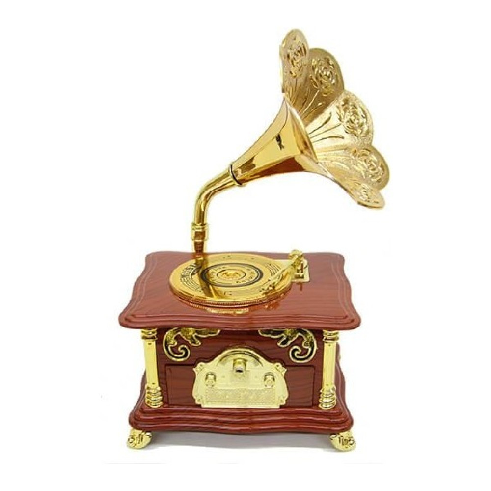 Hilall Shop Gramofon Ayaklı Müzikli Vintage Müzik Kutusu Hediyelik - Renkli Hediyelik Eşya Fiyatı