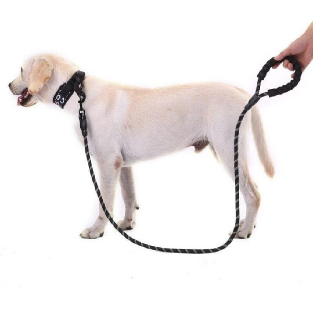 Hilall Shop Köpekler Için Gezdirme Tasması Reflektörlü 130 cm Halat Orta ve Büyük Boy Köpekler Için Siyah Evcil Hayvan Ürünleri Fiyatı