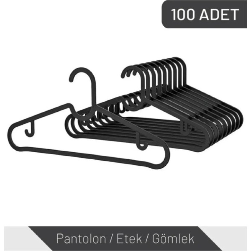 Hilamingo Home 100 Adet Slim Hanger Elbise Kıyafet Giysi Askısı Siyah Oto Boyaları Fiyatı