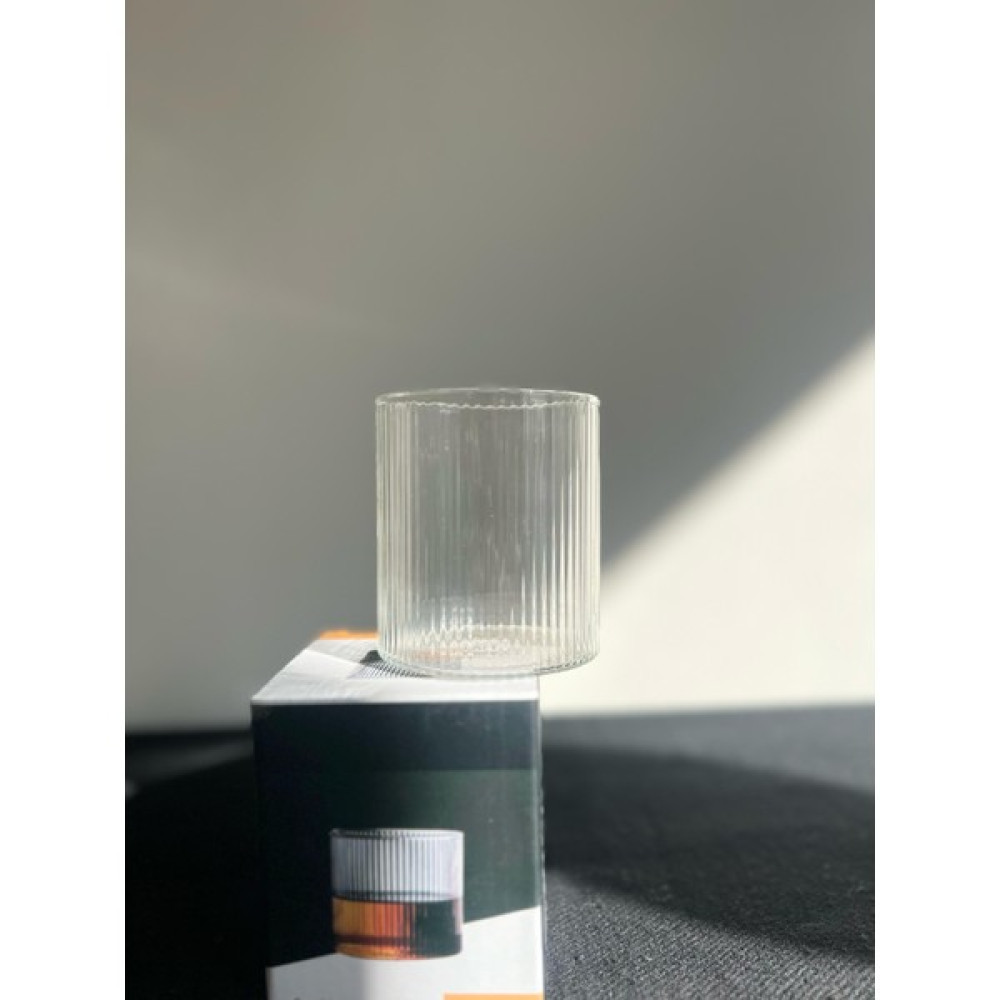 Hill Borosilikat Cam Origami Çizgili 300ML Bardak - Şeffaf Fincan / Bardak / Kahve Takımı Fiyatı