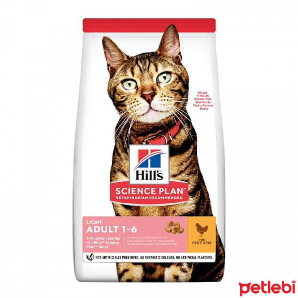 Hill's SCIENCE PLAN Light Tavuklu Yetişkin Kedi Maması 3kg Evcil Hayvan Ürünleri Fiyatı