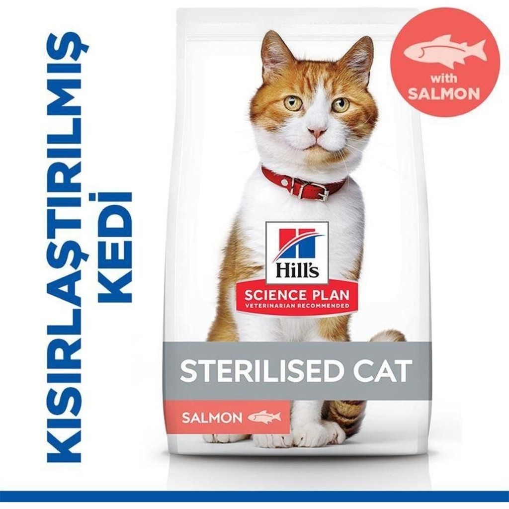 Hill's Scıence Plan Somonlu Kısırlaştırılmış Yetişkin Kedi Maması 10 kg Premium Kalite Evcil Hayvan Ürünleri Fiyatı