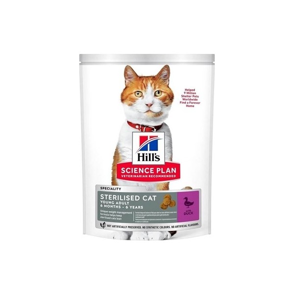 Hill's Sterilised Duck Ördekli Kısırlaştırılmış Kedi Maması 3 kg Evcil Hayvan Ürünleri Fiyatı