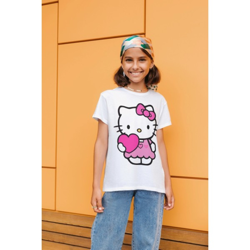 Hilon Hello Kitty Baskılı Unisex Çocuk T-Shirt H04 Kız Çocuk T-shirt Fiyatı