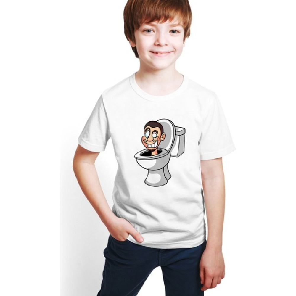 Hilon Skibidi Toilet Baskılı Unisex Çocuk Tişört H06 Erkek Çocuk T-shirt Fiyatı