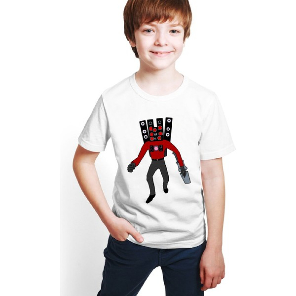 Hilon Skibidi Toilet Baskılı Unisex Çocuk Tişört H08 Erkek Çocuk T-shirt Fiyatı