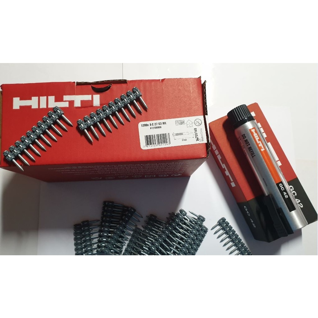 Hıltı Gx3 1200'LÜK Çivi 27MX + Gaz Tüpü GC42 - 1200 Adet - 27 MM SSD / Solid State Drive Fiyatı