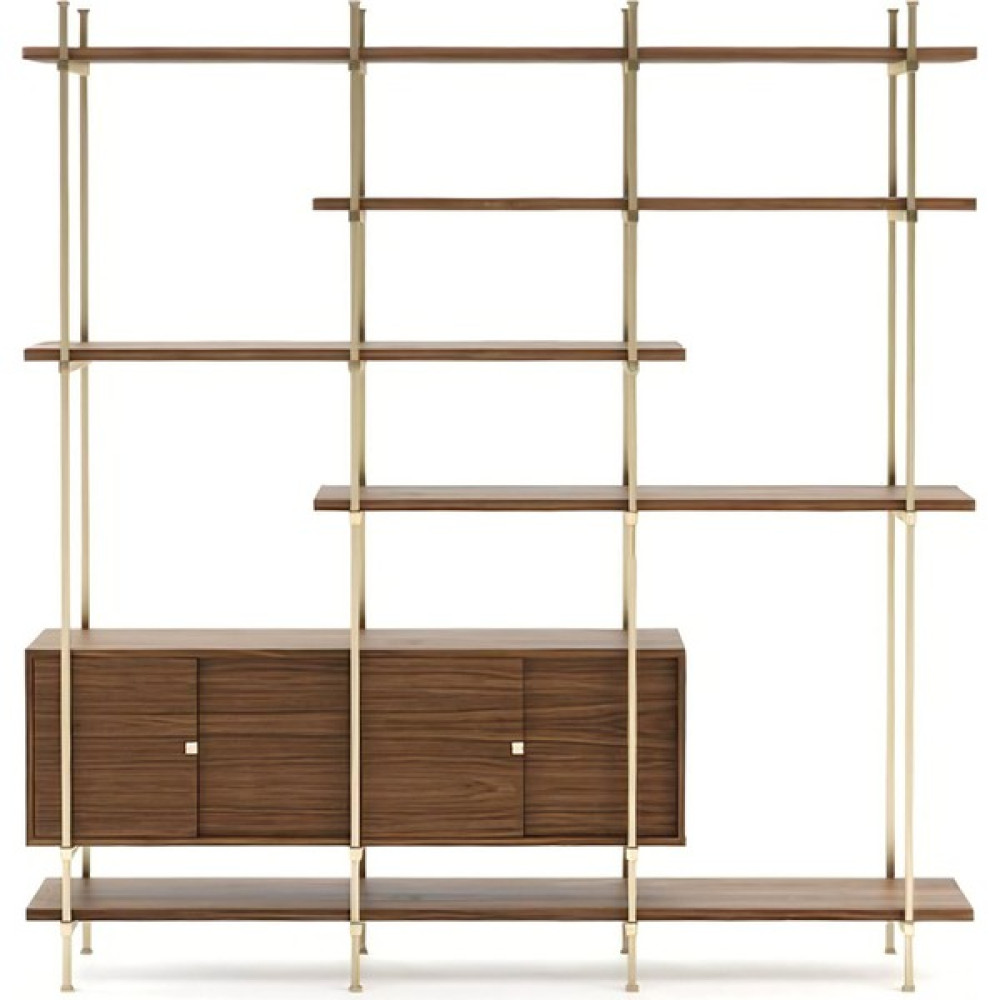 Hinarch Design Fly Kitaplık-Vitrin - Ceviz Kitaplık Fiyatı