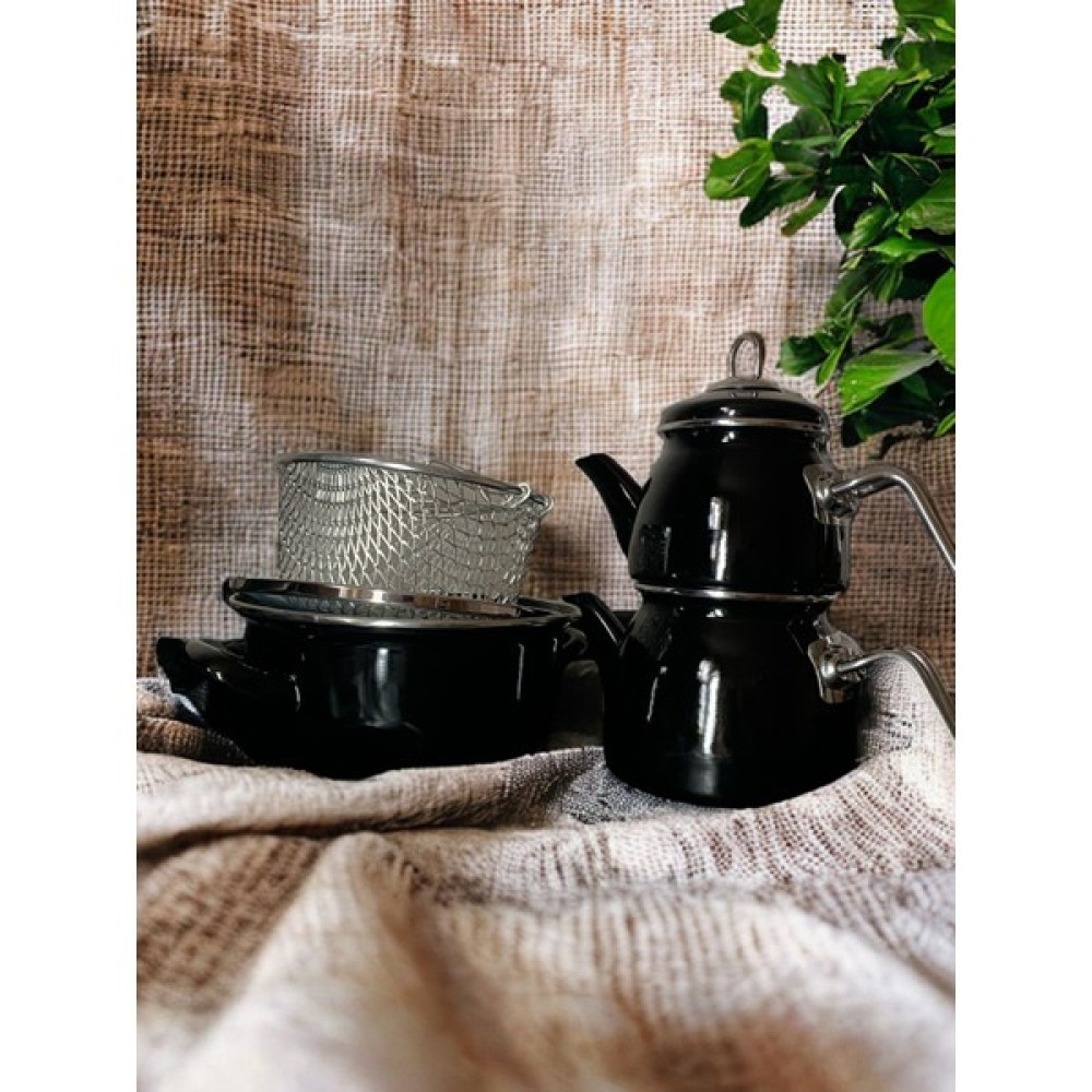 Hinessa Emaye Çaydanlık Tencere Set Çay / Çaydanlık Setleri Fiyatı