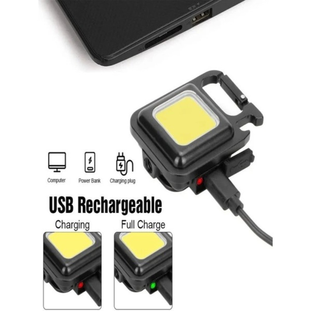 Hineza Home Mini LED Işıldak Kamp Feneri Güçlü Işık 600 Lümen Cob Rechargeable Şarj Edilebilir Fener El Feneri Fiyatı