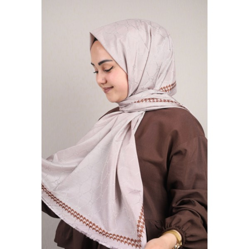 Hint İpek Desenli Monogram Şal - Desen-05 - Renk-09 -96 Şal / Fular & Eşarp Fiyatı