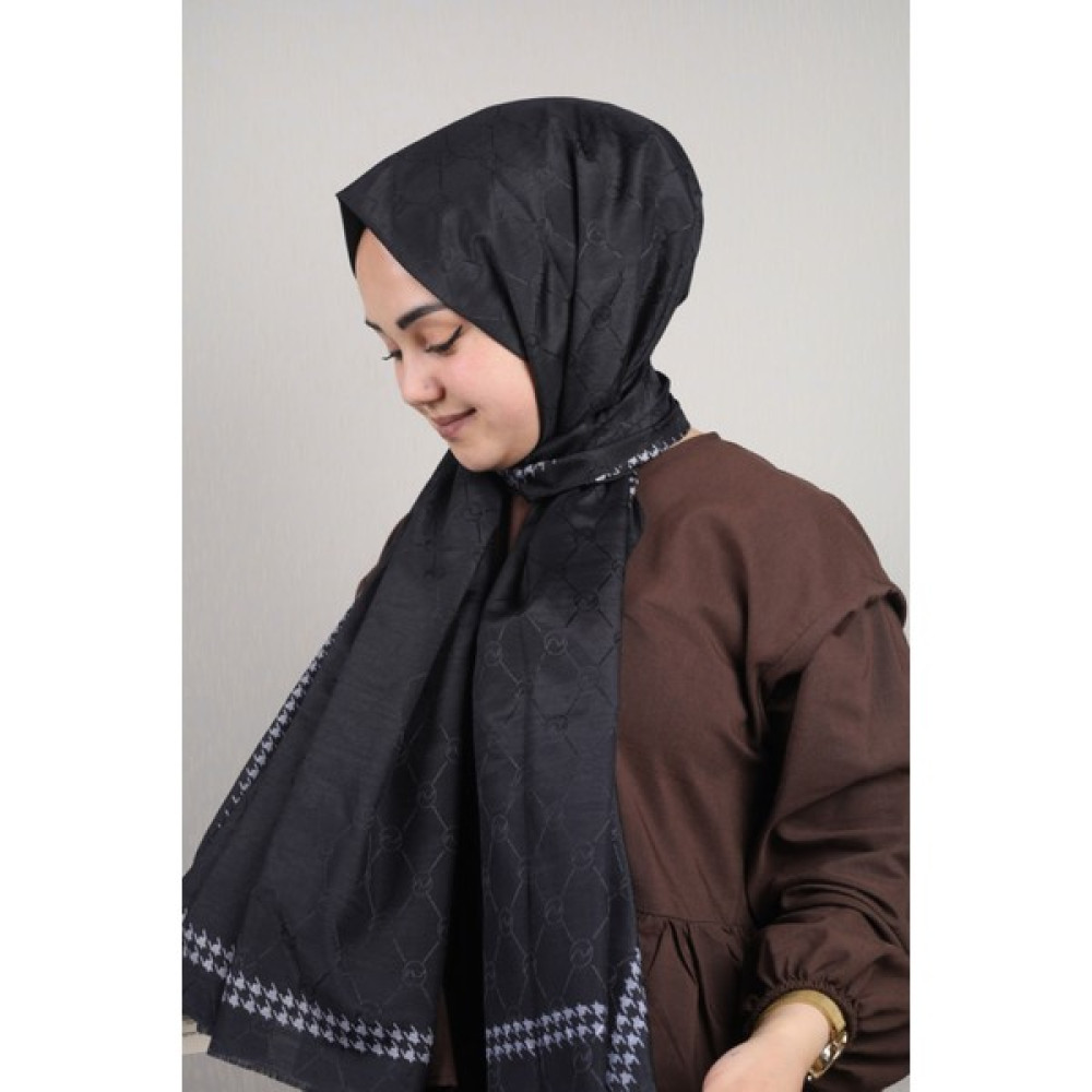 Hint İpek Desenli Monogram Şal - Desen-05 - Renk-12 -96 Şal / Fular & Eşarp Fiyatı