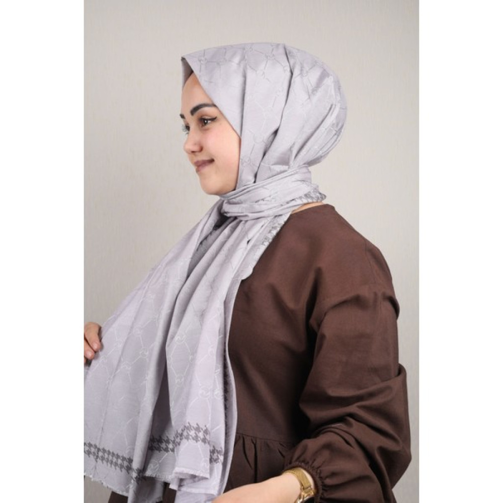 Hint İpek Desenli Monogram Şal - Desen-05 - Renk-17 -96 Şal / Fular & Eşarp Fiyatı