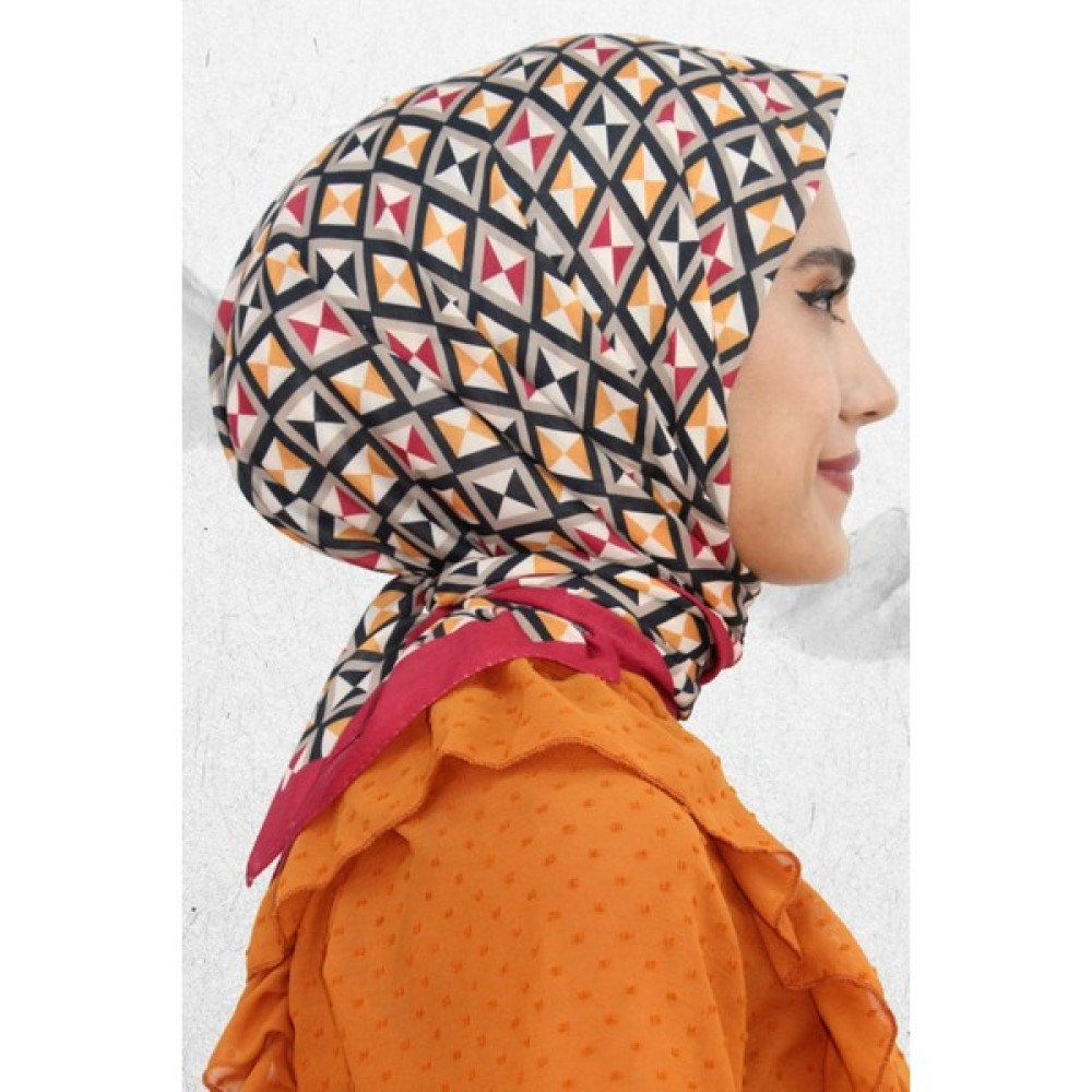 Hint İpek Desenli Soft Eşarp ESE5079-10 Eşarp Fiyatı