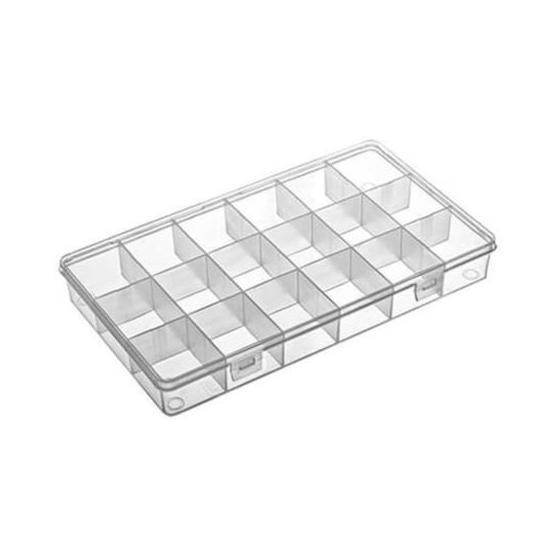Hipaş 606 5 Adet Plastik 18 Bölmeli Kapaklı Organizer Kutu