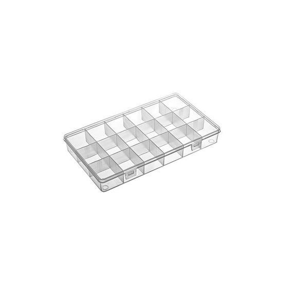 Hipaş 606 Plastik 18 Bölmeli Kapaklı Organizer Kutu