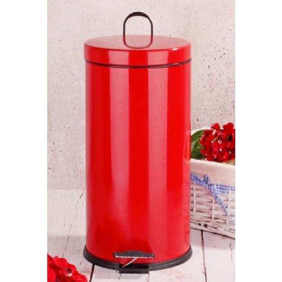 Hiper 16 lt Pedallı Kırmızı Çöp Kovası