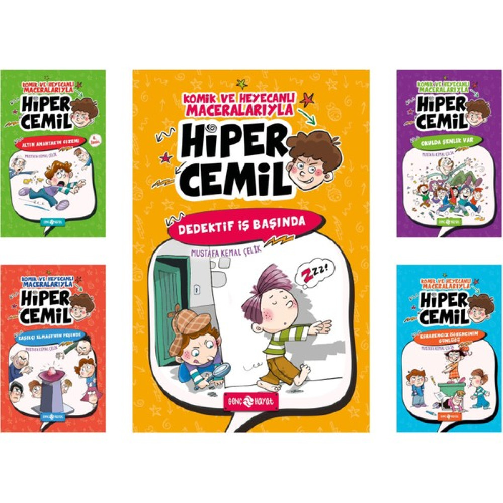 Hiper Cemil Serisi 5 Kitap Komik ve Heyecanlı Maceralarıyla - Mustafa Kemal Çelik (Ciltli) Çocuk Öykü Fiyatı