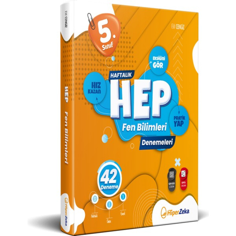 Hiper Zeka 5. Sınıf Haftalık Hep Fen Bilimleri 42 Denemeleri Tüm Dersler Fiyatı