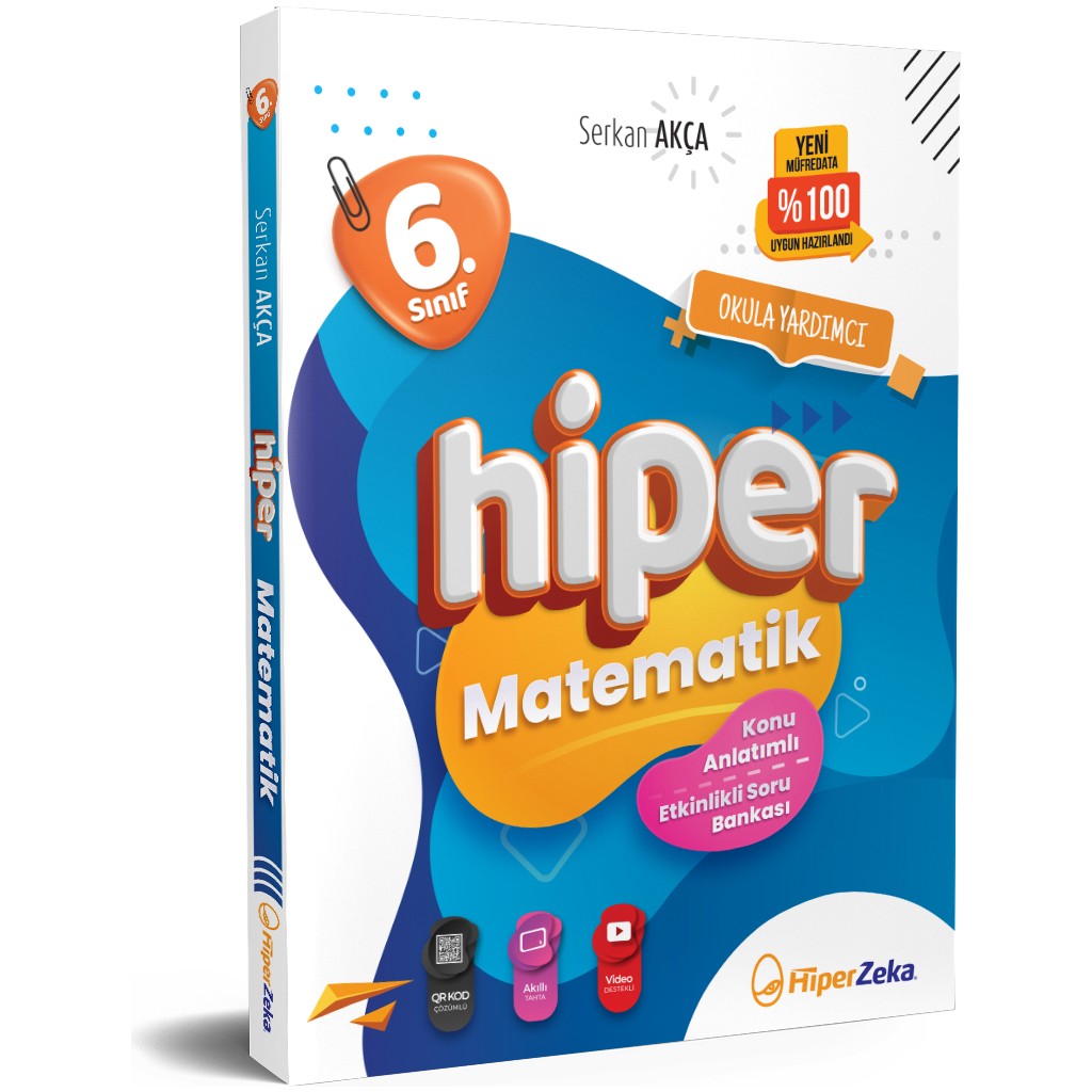 Hiper Zeka Yayınları 2026 6. Sınıf Hiper Matematik Konu Anlatımlı & Etkinlikli Soru Bankası | Serkan Akça Kaynak Kitapları Fiyatı
