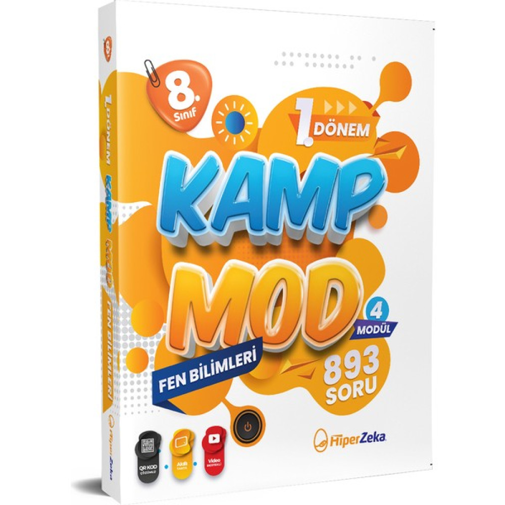 Hiper Zeka Yayınları 8. Sınıf 1. Dönem Kamp Mod Fen Bilimleri 4 Teknik Analiz Modülü Tüm Dersler Fiyatı