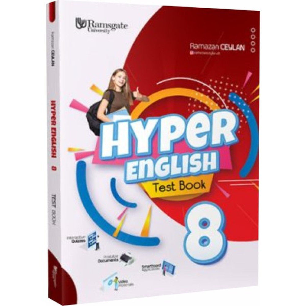 Hiper Zeka Yayınları 8. Sınıf Hyper English Test Book - Ramazan Ceylan (Ciltli) Kaynak Kitapları Fiyatı