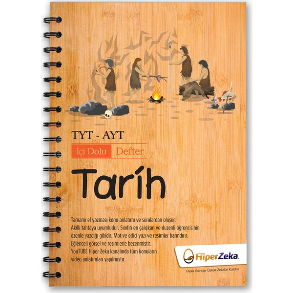 Hiper Zeka Yayınları İçi Dolu Defter YKS | TYT-AYT Tarih Temel Yeterlilik Testi (TYT) Fiyatı
