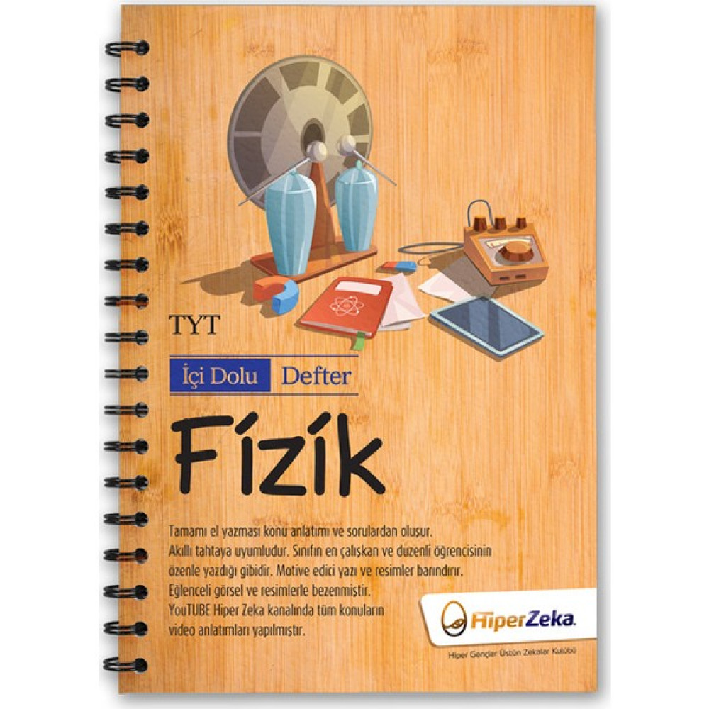 Hiper Zeka Yayınları İçi Dolu Defter YKS | TYT Fizik Temel Yeterlilik Testi (TYT) Fiyatı