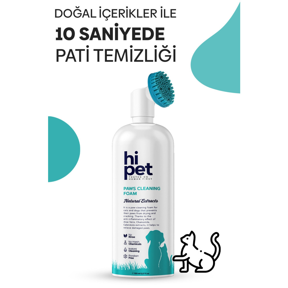 HiPet Kedi Pati Temizleme Köpüğü Evcil Hayvan Ürünleri Fiyatı