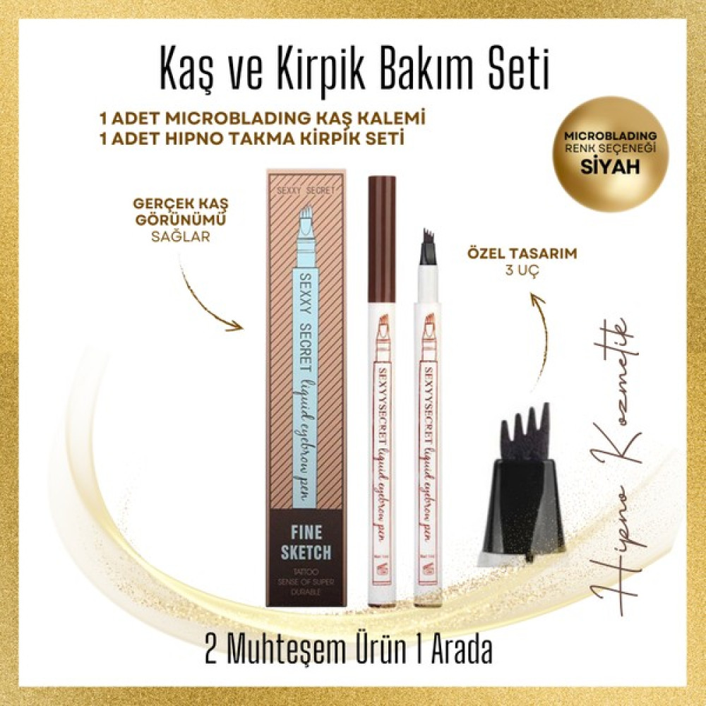 Hipno Cosmetic Fine Sketch Microblading Kaş Kalemi (Dark Grey)- Siyah Oto Boyaları Fiyatı