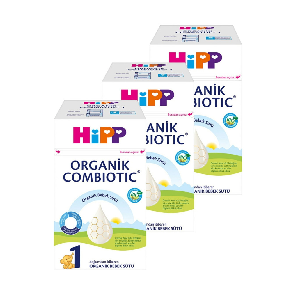 Hipp 1 Organik Bebek Sütü Combiotic 800 gr X 3 Adet Bebek Mamaları Fiyatı