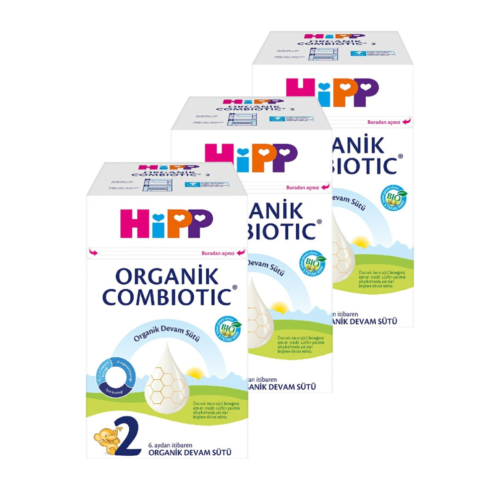 Hipp 2 Organik Devam Sütü Combiotic 800 gr X 3 Adet Bebek Mamaları Fiyatı