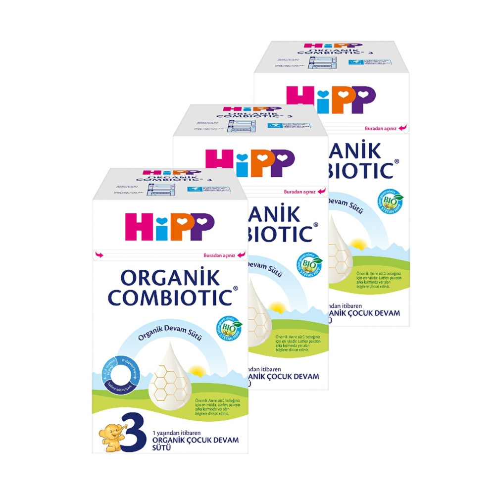 Hipp 3 Combiotic Organik Devam Sütü 800 gr X 3 Adet Bebek Mamaları Fiyatı