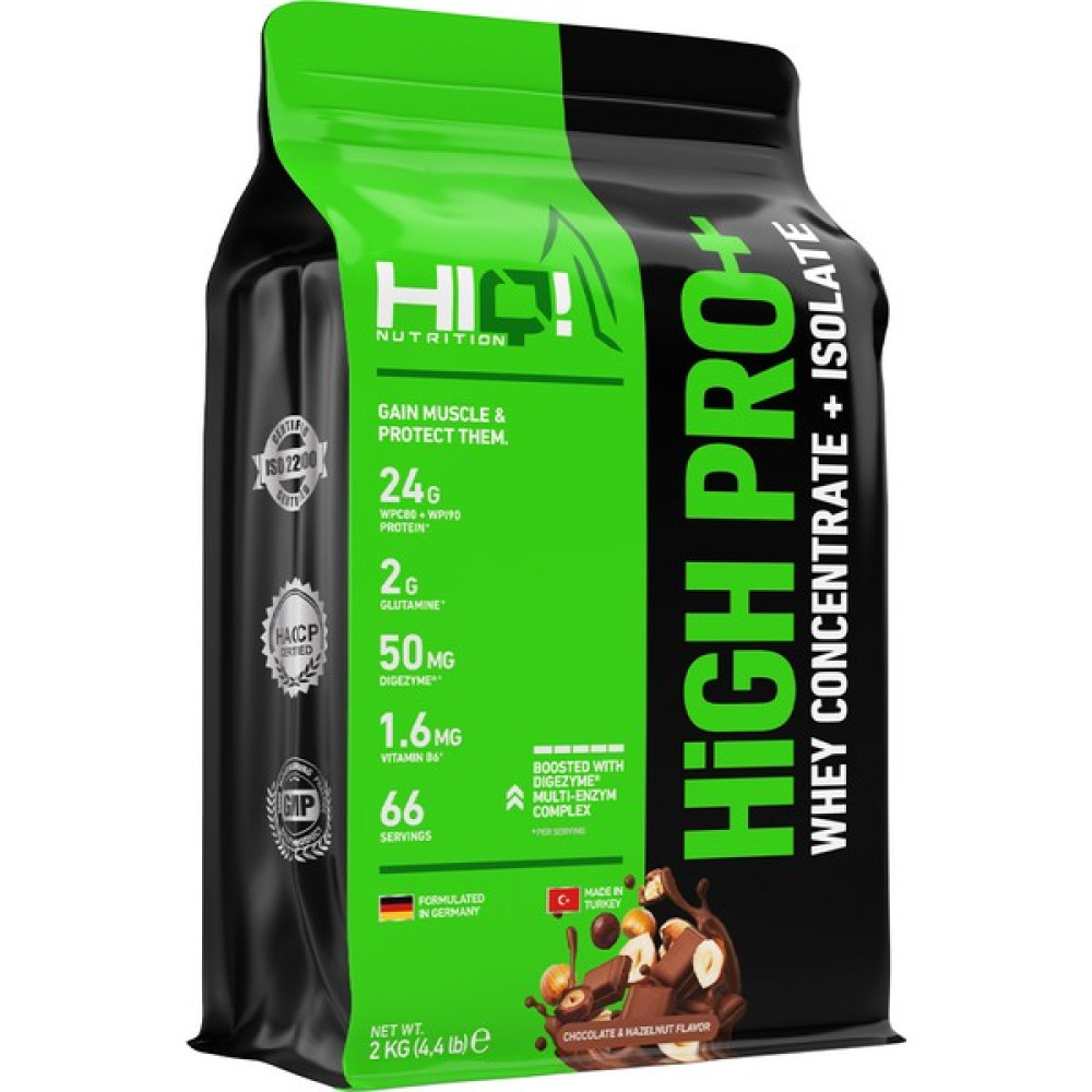 HIQ Nutrition High Pro+ 2 kg Chocolate&hazelnut Flavored - Sade Protein Tozları Fiyatı