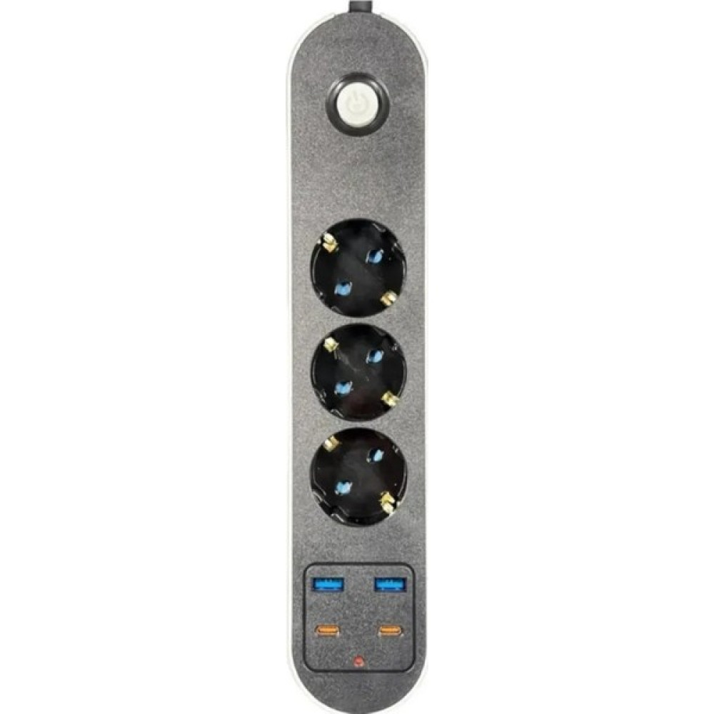 Hiqonic Akım Korumalı 2 x USB 2 x Type-C Girişli 2 Metre Uzatma Kablolu Akım Korumalı Priz - Siyah Prizler Fiyatı