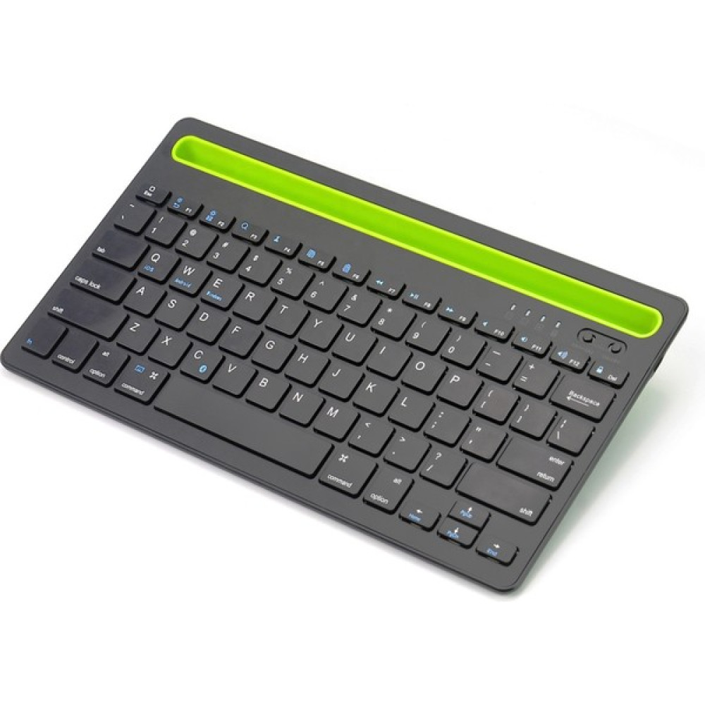 Hiqonic Bluetooth 5.0 Standlı Türkçe Q Klavye Bilgisayar Telefon Tablet Televizyon Uyumlu Keyboard - Siyah - Yeşil Oyuncu Klavyesi Fiyatı