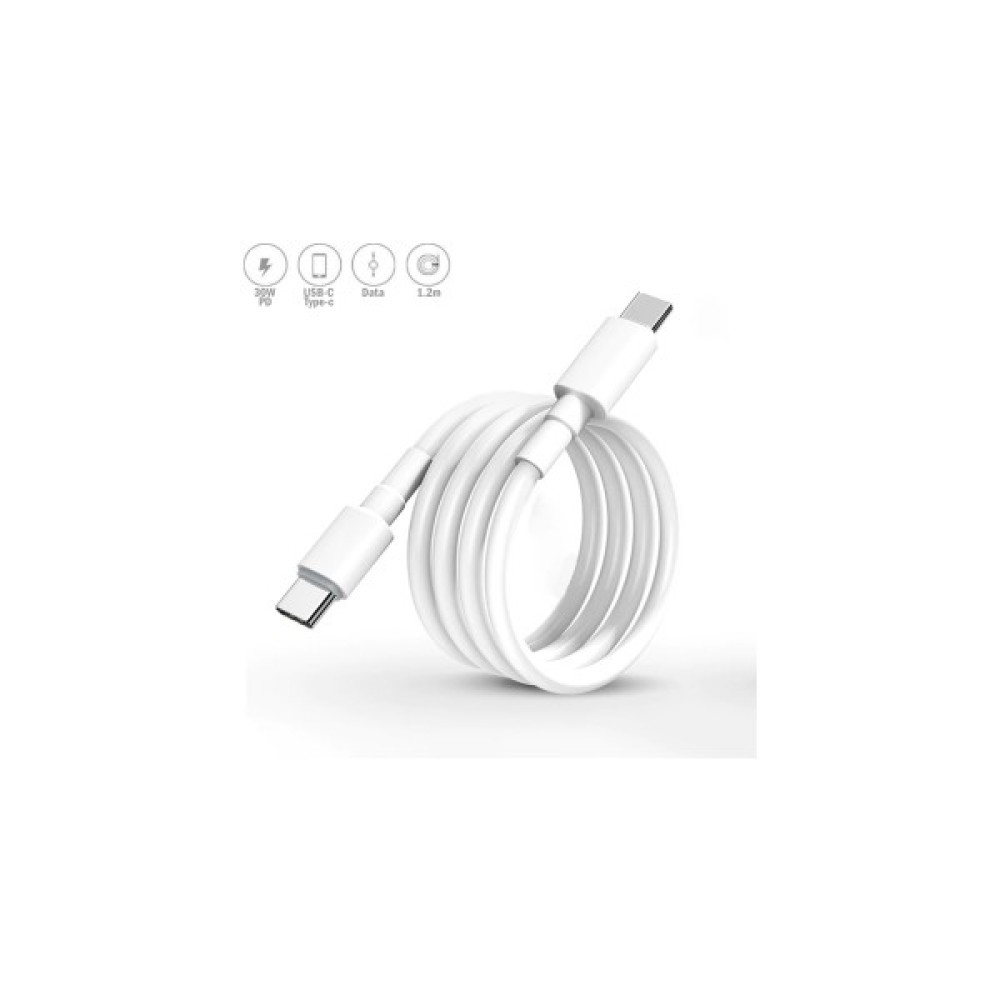 Hiqonic Samsung Xiaomi Huawei Oppo Uyumlu 5.0A 30W Type-C Usb-C Şarj Aleti Cihazı Hızlı Şarz Kablosu - Beyaz Cep Telefonu Şarj Cihazı Fiyatı
