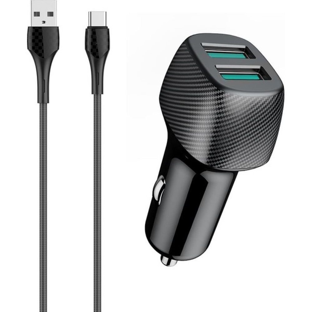 Hiqonic Typec 15W Araç Çakmaklık Şarj Aleti Karbon Xiaomi Huawei Samsung Oppo Uyumlu Hızlı Araba Şarz Cihazı - Siyah Cep Telefonu Araç Kiti Fiyatı