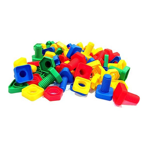 HIQTOYS Eğitici Öğretici Geometrik Cıvata Somun Şeklinde 54 Parça Yapı İnşa Oyun Çocuk Lego Seti Oyunu Eğitsel Oyuncak Setleri Anne Bebek Oyuncak Fiyatı
